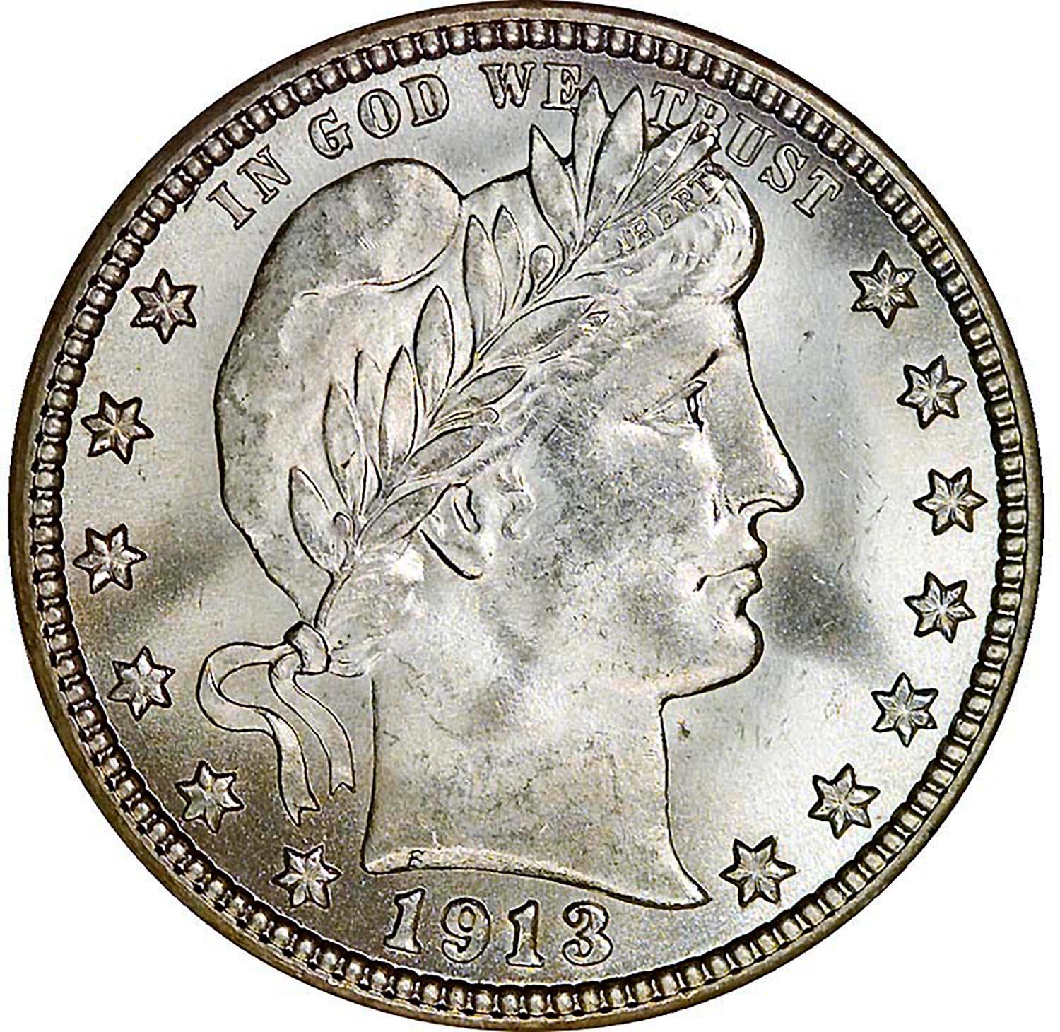 1913 Coins Barber Quarter