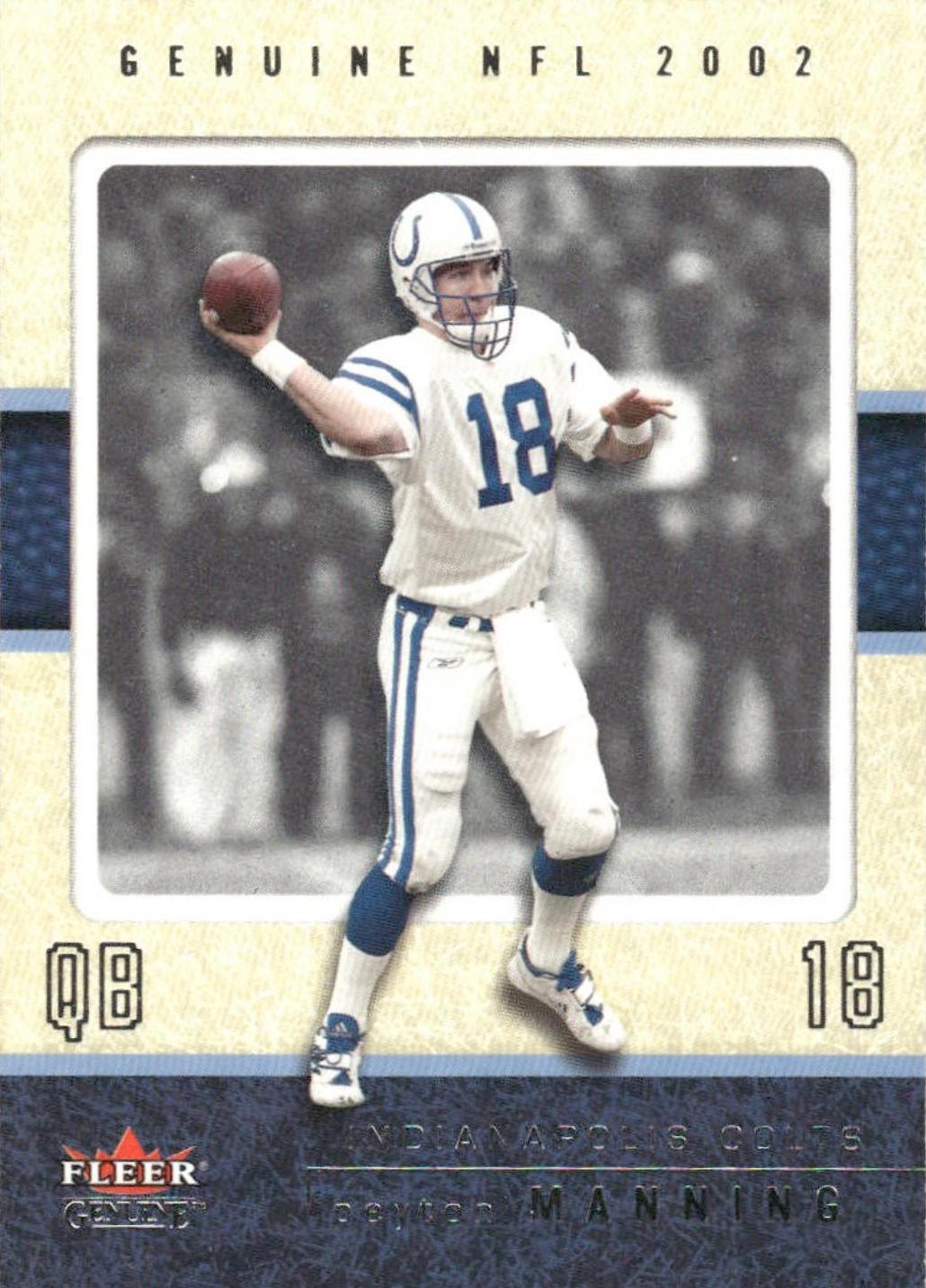 Peyton Manning #47 2002 Fleer Genuine Football