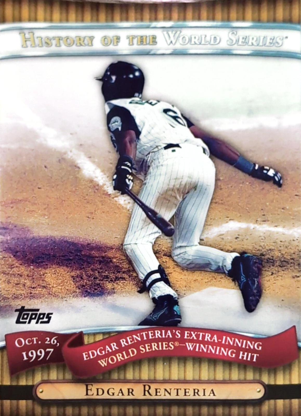 Edgar Renteria #HWS20 Baseball Cards 2010 Topps History of the World Series