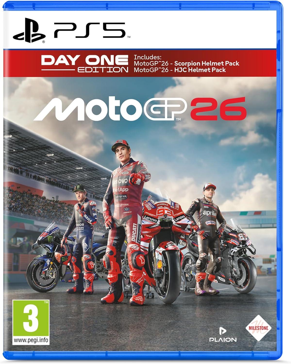 Carátula de MotoGP 26 Day One Edition para PS5 (edición PAL España)