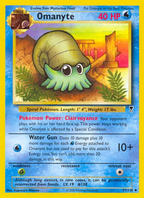 Omanyte #57 Pokemon Legendary Collection