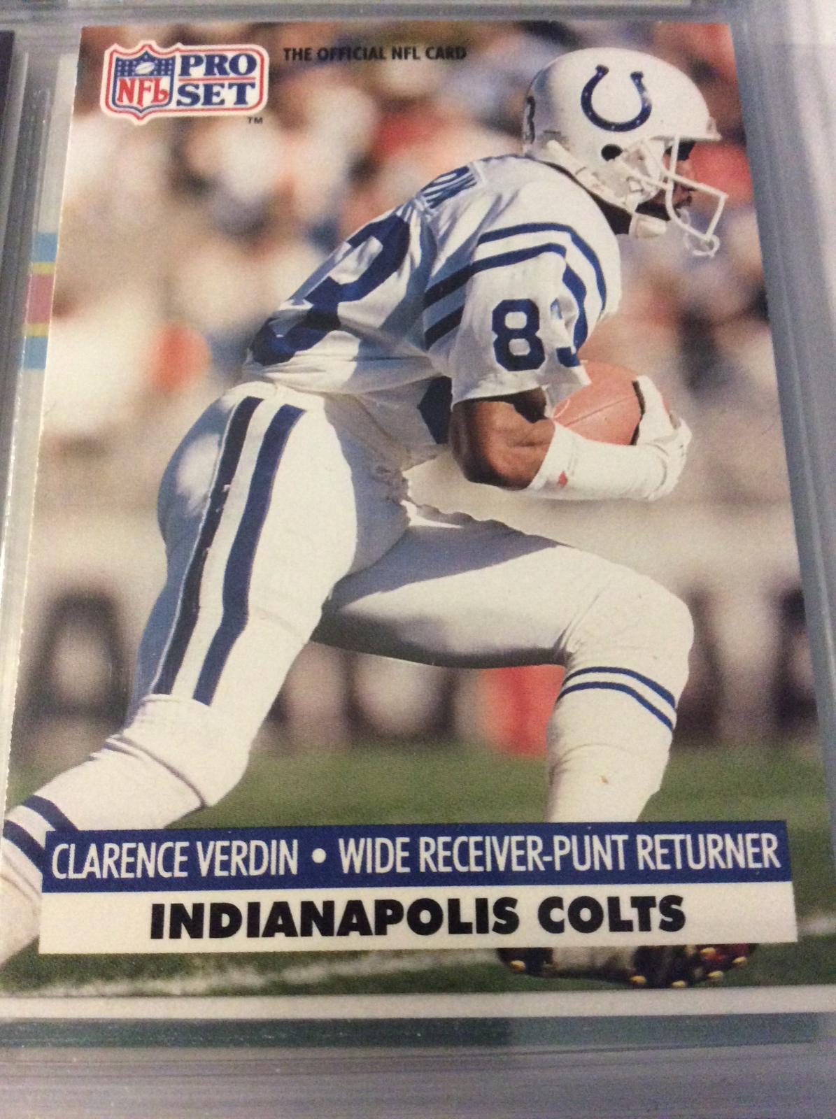 Clarence Verdin #179 Football Cards 1991 Pro Set