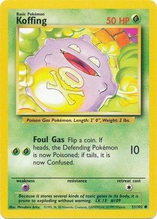 Koffing #51 Pokemon Base Set