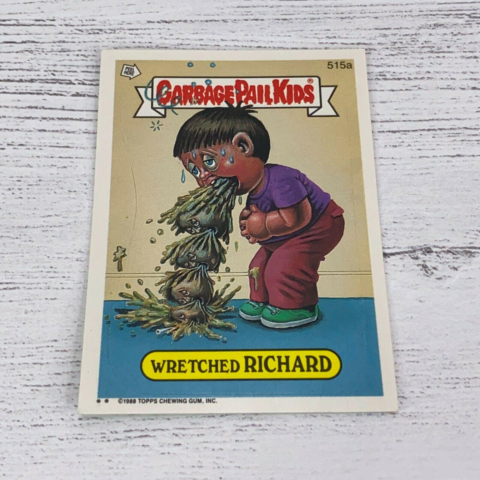 Wretched RICHARD #515a 1988 Garbage Pail Kids