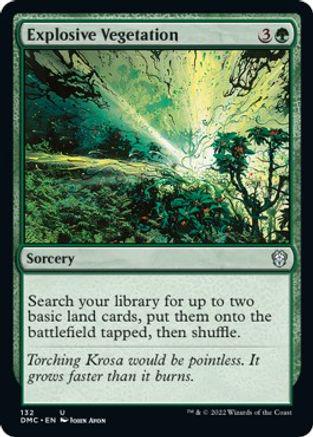 Explosive Vegetation #132 Magic Dominaria United Commander