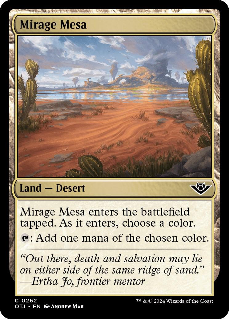 Mirage Mesa #262 Magic Outlaws of Thunder Junction