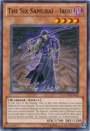 The Six Samurai - Irou LCGX-EN232 YuGiOh Legendary Collection 2: The Duel Academy Years Mega Pack