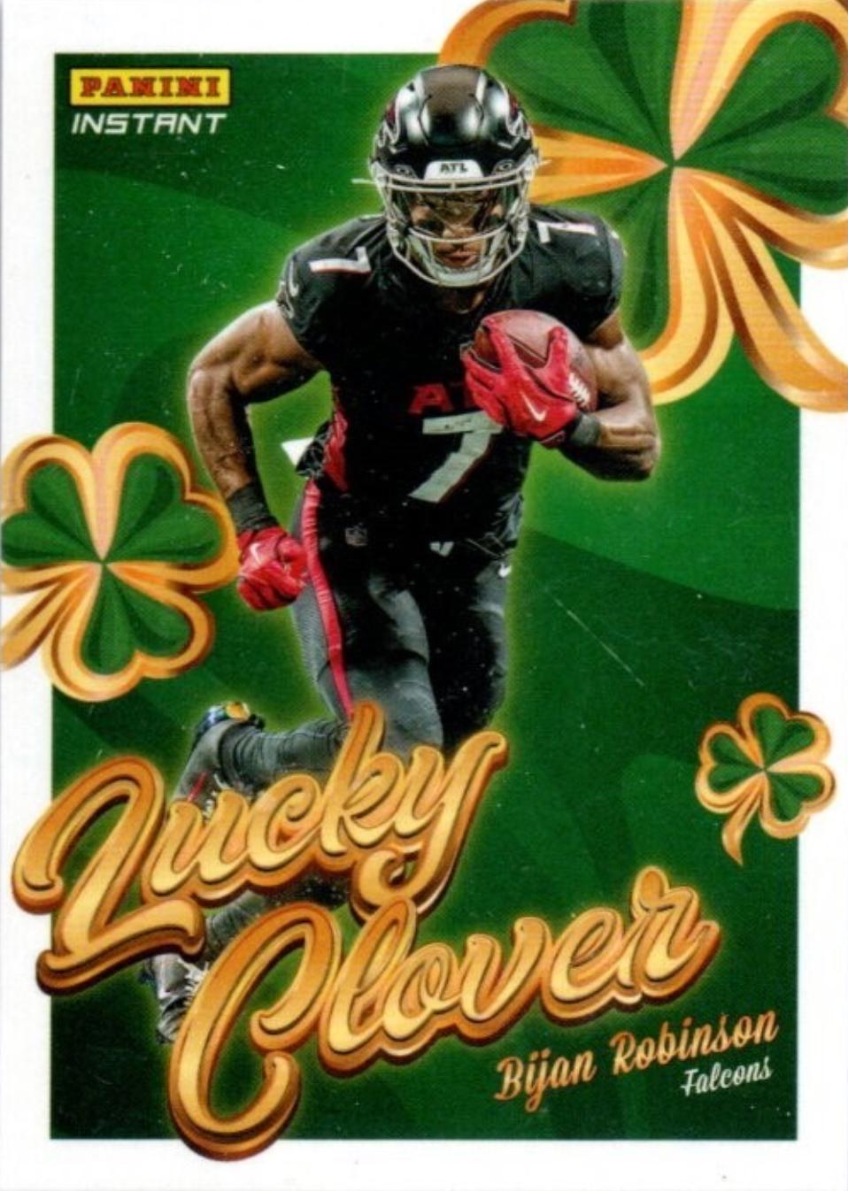 2025 Panini Instant Lucky Clover Bijan Robinson #7 card