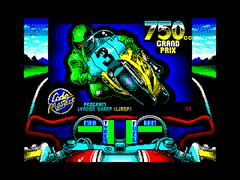 Loading Screen | 750cc Grand Prix ZX Spectrum