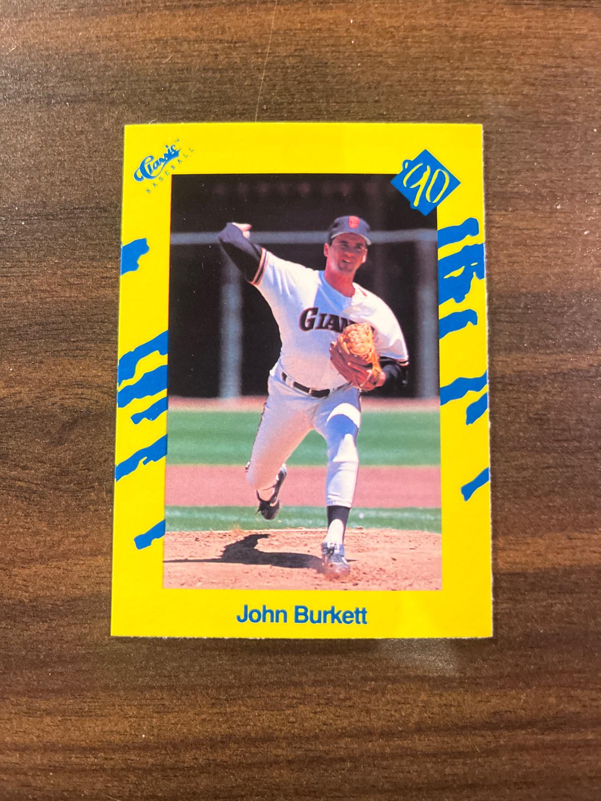 John Burkett #T6 Baseball Cards 1990 Classic