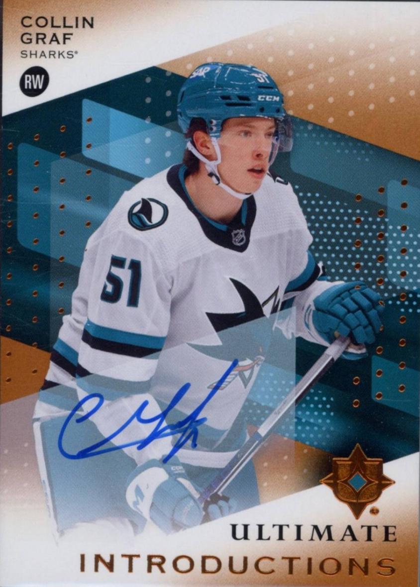 Collin Graf #UI-GR 2024 Ultimate Collection Introductions Autograph Hockey
