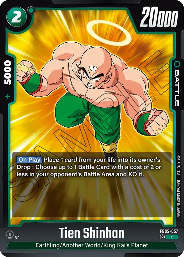 Tien Shinhan FB05-057 Dragon Ball Fusion World New Adventure