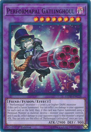 Performapal Gatlinghoul LEDD-ENC28 YuGiOh Legendary Dragon Decks