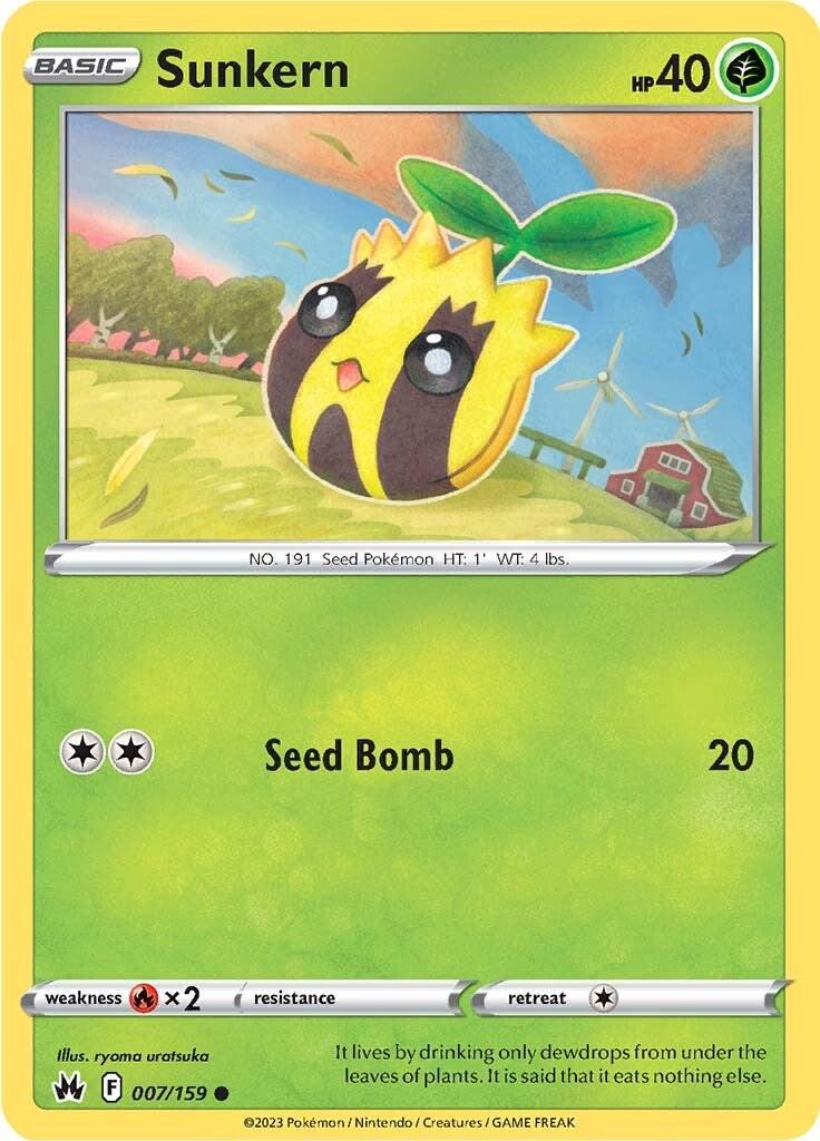 Sunkern #7 Pokemon Crown Zenith