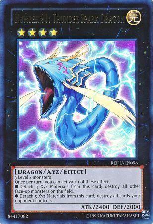 Number 91: Thunder Spark Dragon REDU-EN098 YuGiOh Return of the Duelist