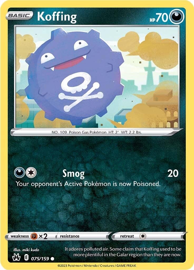 Koffing #75 Pokemon Crown Zenith