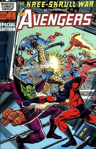 Kree-Skrull War Starring the Avengers #1 (1983) Comic Books Kree-Skrull War Starring the Avengers