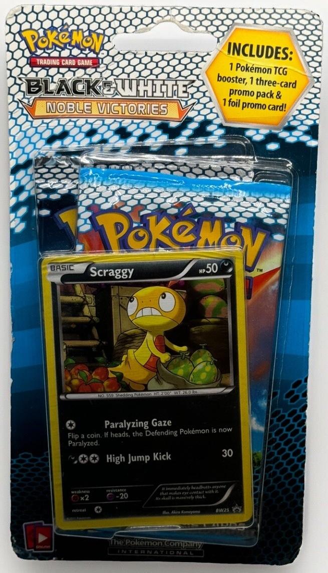 Scraggy 2-Pack Blister Pokemon Noble Victories