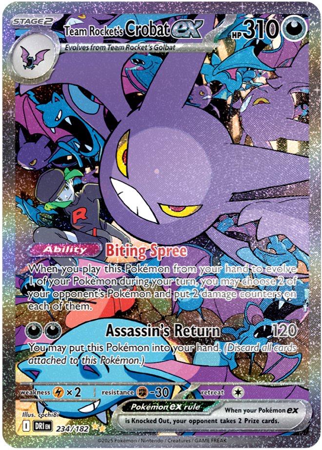 Team Rocket's Crobat ex #234 Pokemon Destined Rivals