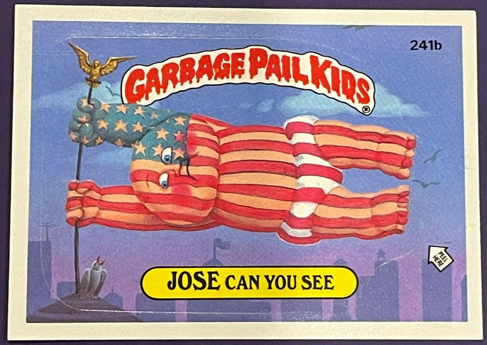 JOSE Can You See #241b 1986 Garbage Pail Kids