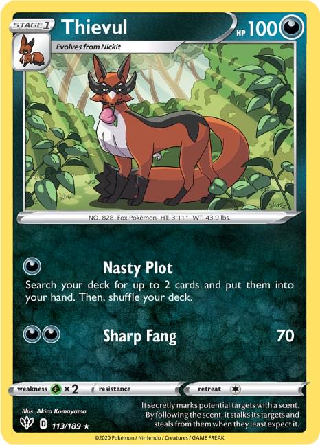 Thievul #113 Pokemon Darkness Ablaze