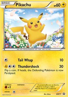 Pikachu #BW77 Pokemon Promo
