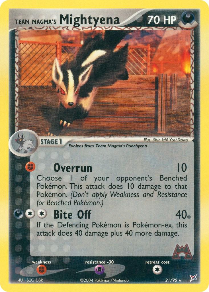 Mightyena #21 Pokemon Team Magma & Team Aqua