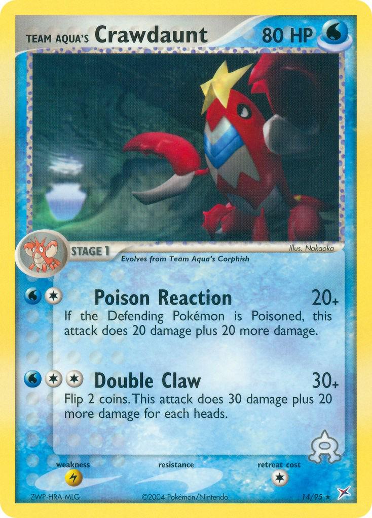 Crawdaunt #14 Pokemon Team Magma & Team Aqua