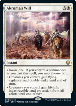 Akroma's Will #3 Magic Commander Legends