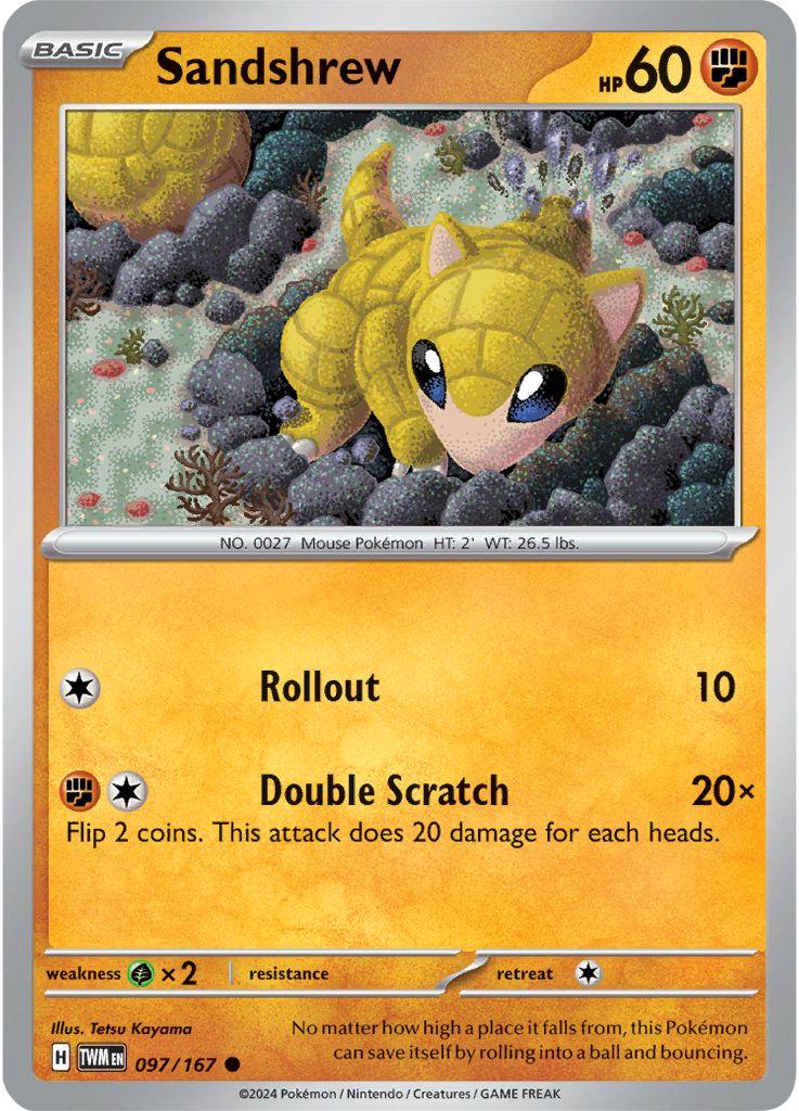 Sandshrew #97 Pokemon Twilight Masquerade