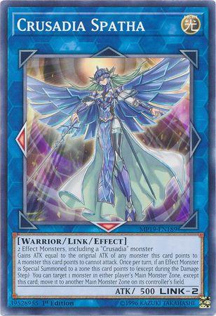 Crusadia Spatha MP19-EN189 YuGiOh 2019 Gold Sarcophagus Tin Mega Pack
