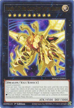 Number C107: Neo Galaxy-Eyes Tachyon Dragon MAGO-EN063 YuGiOh Maximum Gold