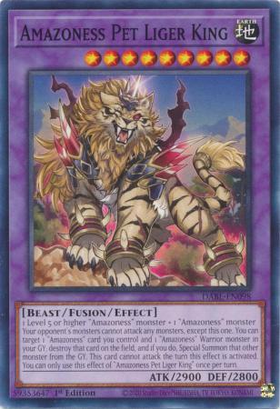 Amazoness Pet Liger King DABL-EN098 YuGiOh Darkwing Blast