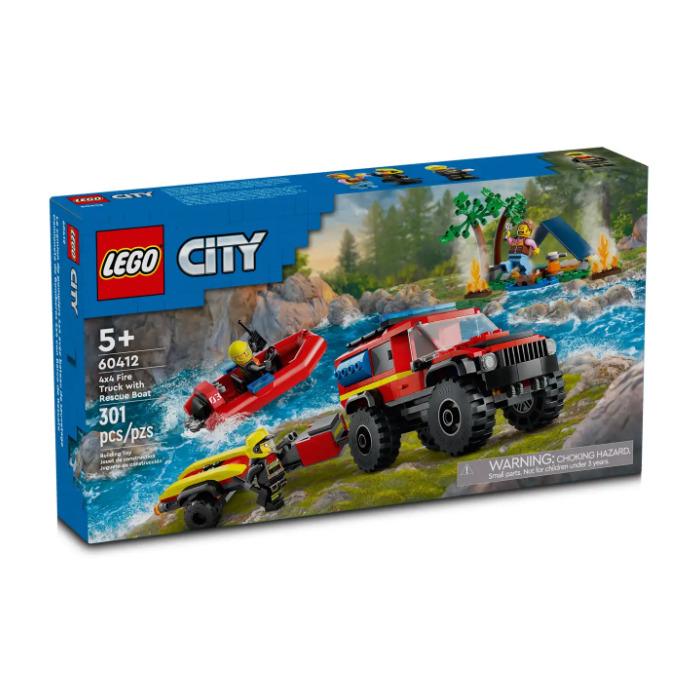 4x4 Fire Truck with Rescue Boat #60412 LEGO City