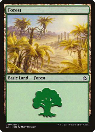 Forest #268 Magic Amonkhet