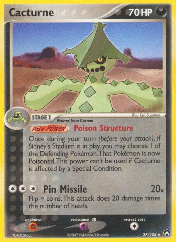 Cacturne #27 Pokemon Power Keepers