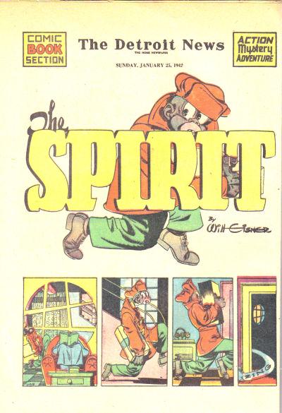 Spirit #1/25/1942 (1942) Comic Books Spirit