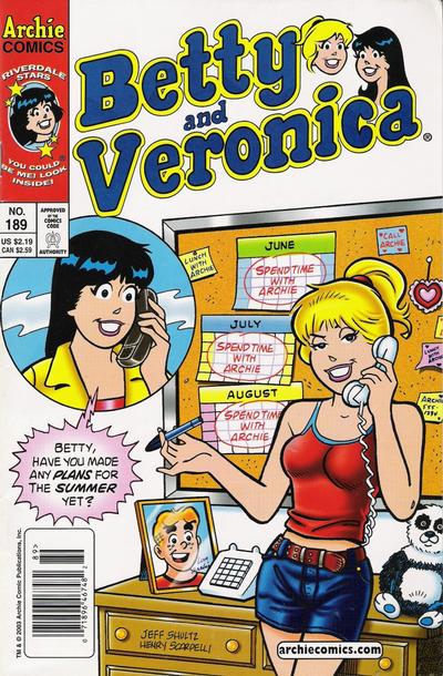 Betty and Veronica #189 (2003) Comic Books Betty and Veronica