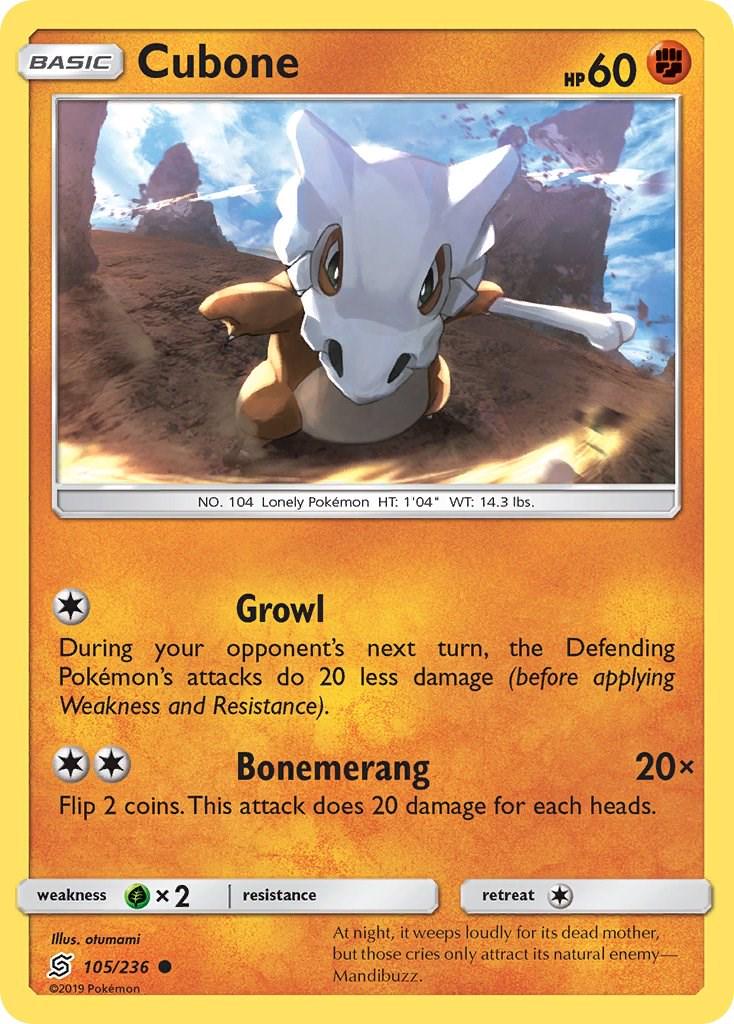Cubone #105 Pokemon Unified Minds