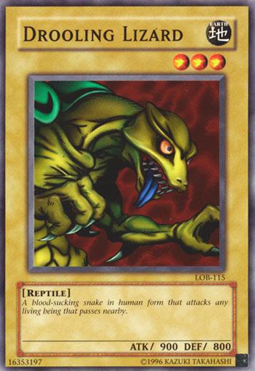 Drooling Lizard LOB-115 YuGiOh Legend of Blue Eyes White Dragon