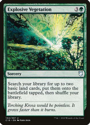 Explosive Vegetation Magic Commander 2018