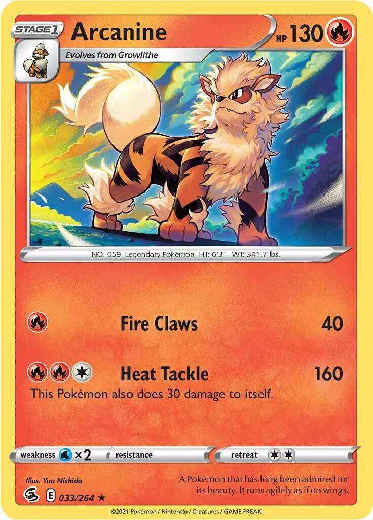 Arcanine #33 Pokemon Fusion Strike
