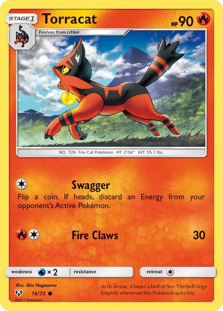 Torracat #16 Pokemon Shining Legends