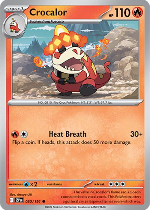 Crocalor #30 Pokemon Surging Sparks