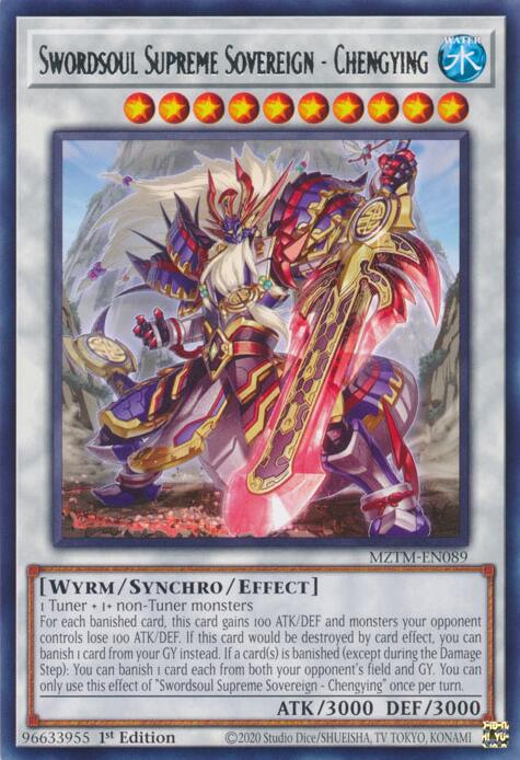Swordsoul Supreme Sovereign - Chengying MZTM-EN089 YuGiOh Maze of the Master