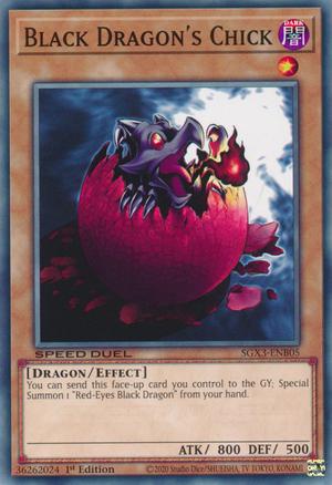 Black Dragon's Chick SGX3-ENB05 YuGiOh Speed Duel GX: Duelists of Shadows