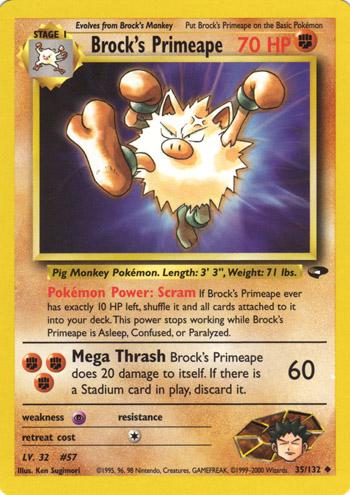 Brock's Primeape #35 Pokemon Gym Challenge