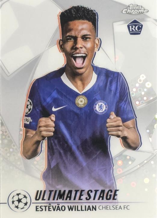 2025 Topps UEFA Ultimate Stage Chrome Estevao Willian #US-14 card