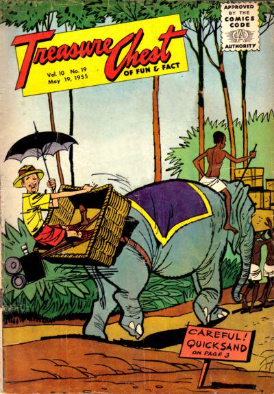 Treasure Chest of Fun and Fact #19 185 (1955) Comic Books Treasure Chest of Fun and Fact
