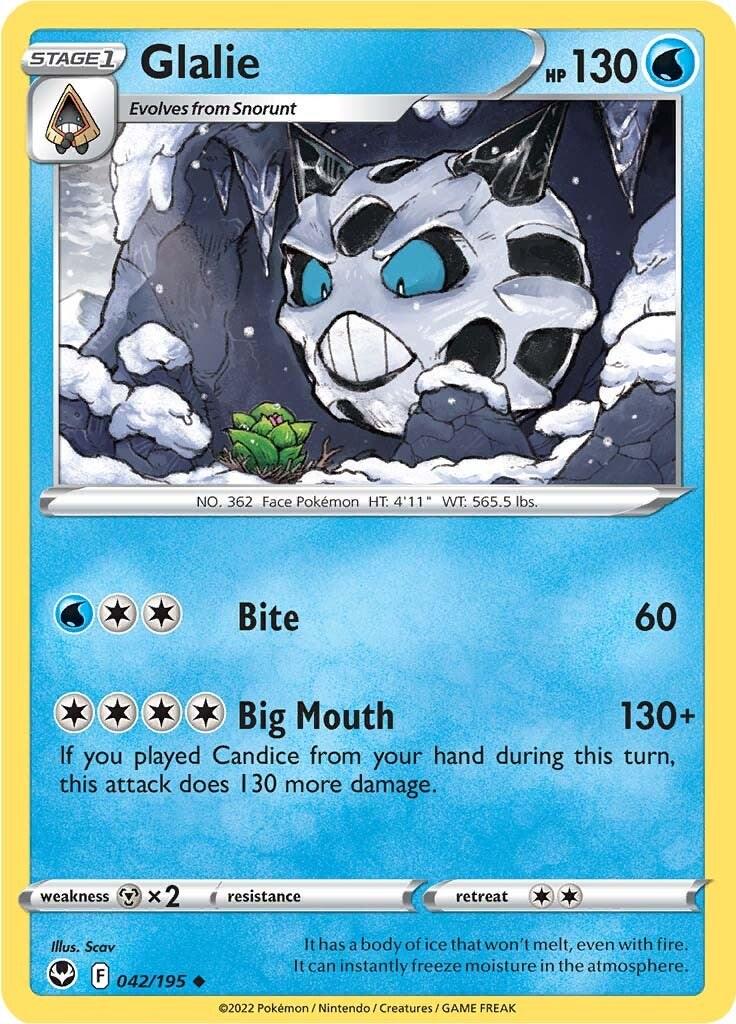 Glalie #42 Pokemon Silver Tempest